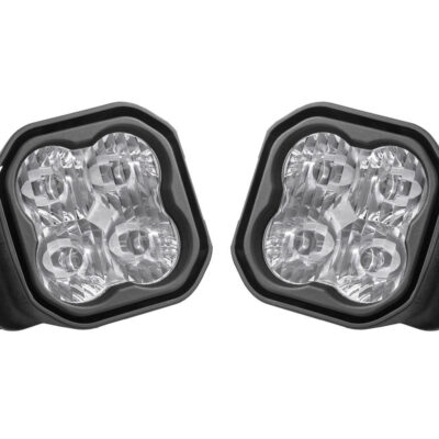 SS3 LED FOG LIGHT KIT FOR 2017-2021 FORD SUPER DUTY WHITE SAE/DOT FOG MAX W/ BACKLIGHT DIODE DYNAMICS