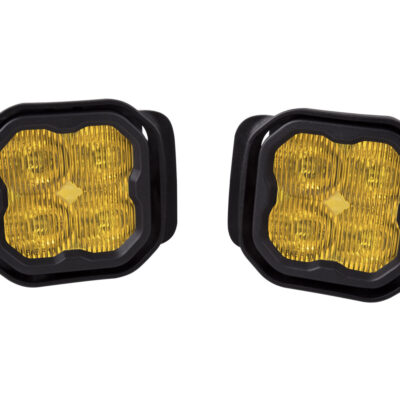 HOME VIEW PARTS LINE CARD E-COMM TOOLS EDUCATION CONTACT SS3 LED FOG LIGHT KIT FOR 2017-2020 FORD SUPER DUTY YELLOW SAE/DOT FOG SPORT DIODE DYNAMICS