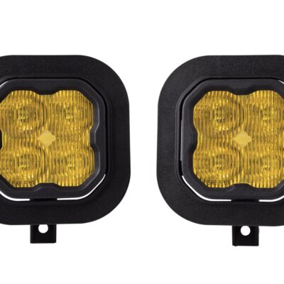 SS3 LED FOG LIGHT KIT FOR 2011-2016 FORD SUPER DUTY F-250/F-350 YELLOW SAE/DOT FOG MAX W/ BACKLIGHT DIODE DYNAMICS