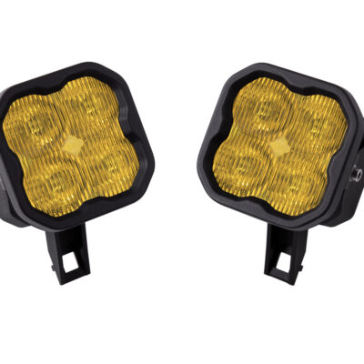 SS3 LED FOG LIGHT KIT FOR 1999-2010 FORD SUPER DUTY F-250/F-350 YELLOW SAE/DOT FOG PRO W/ BACKLIGHT DIODE DYNAMICS